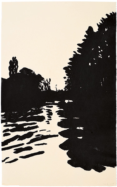 Between the Islands, Japanese woodblock print, 67 x 43 cm, 2009