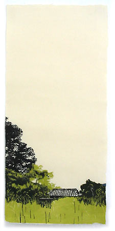 Japanese woodblock print, 65 x 29 cm, 2004