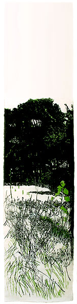 Japanese woodblock print, 106 x 22,5 cm, 2004
