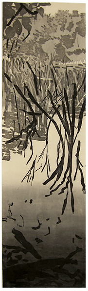 Canada, Ontario, Japanese woodblock print, 142 x 41 cm, 2007
