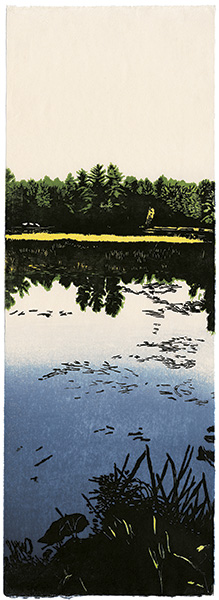 Canada, Ontario, Japanese woodblock print, 67 x 24 cm, 2008