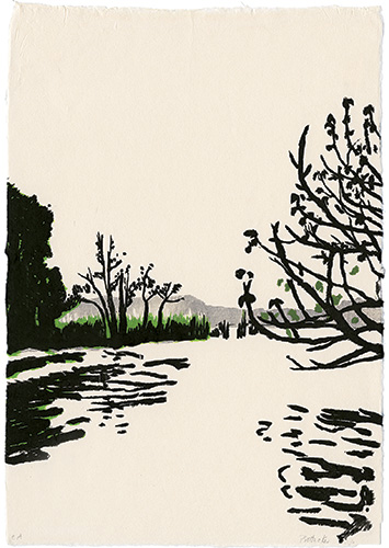 Return Series, Spring, Japanese woodblock print, 33,5 x 23,5 cm, 2010